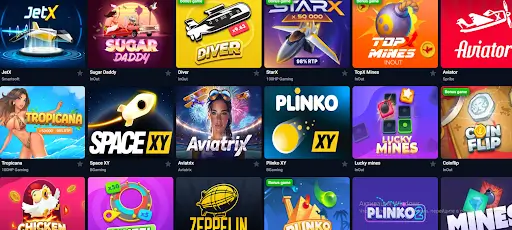 Try TopX Crash games collection